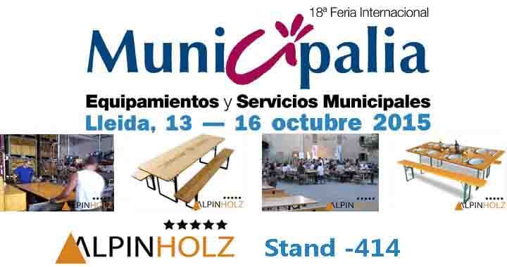 MESAS PLEGABLES ALPINHOLZ EN MUNICIPALIA 2015
